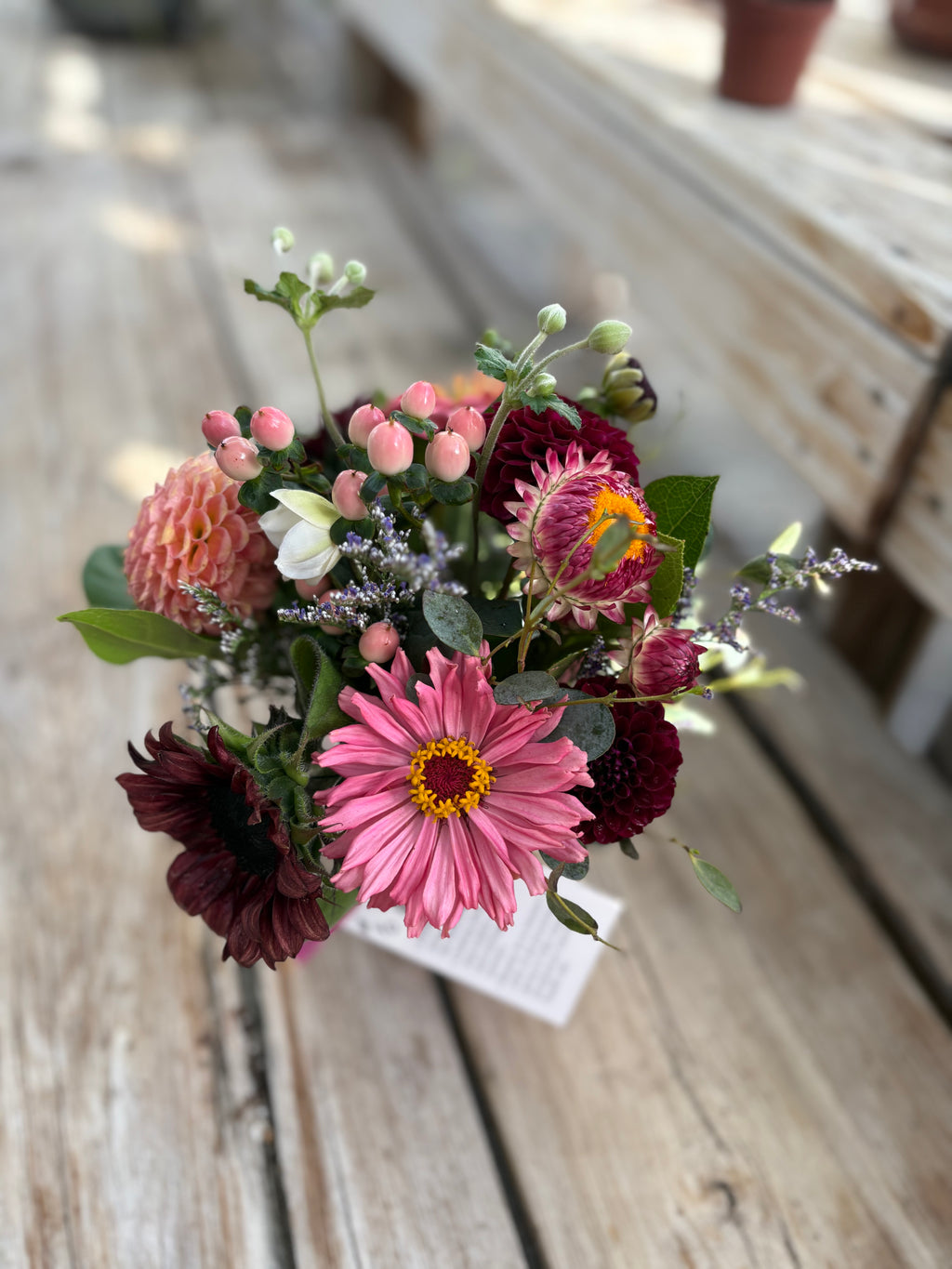 Self Checkout Flower Arrangement at The Greenhouse
