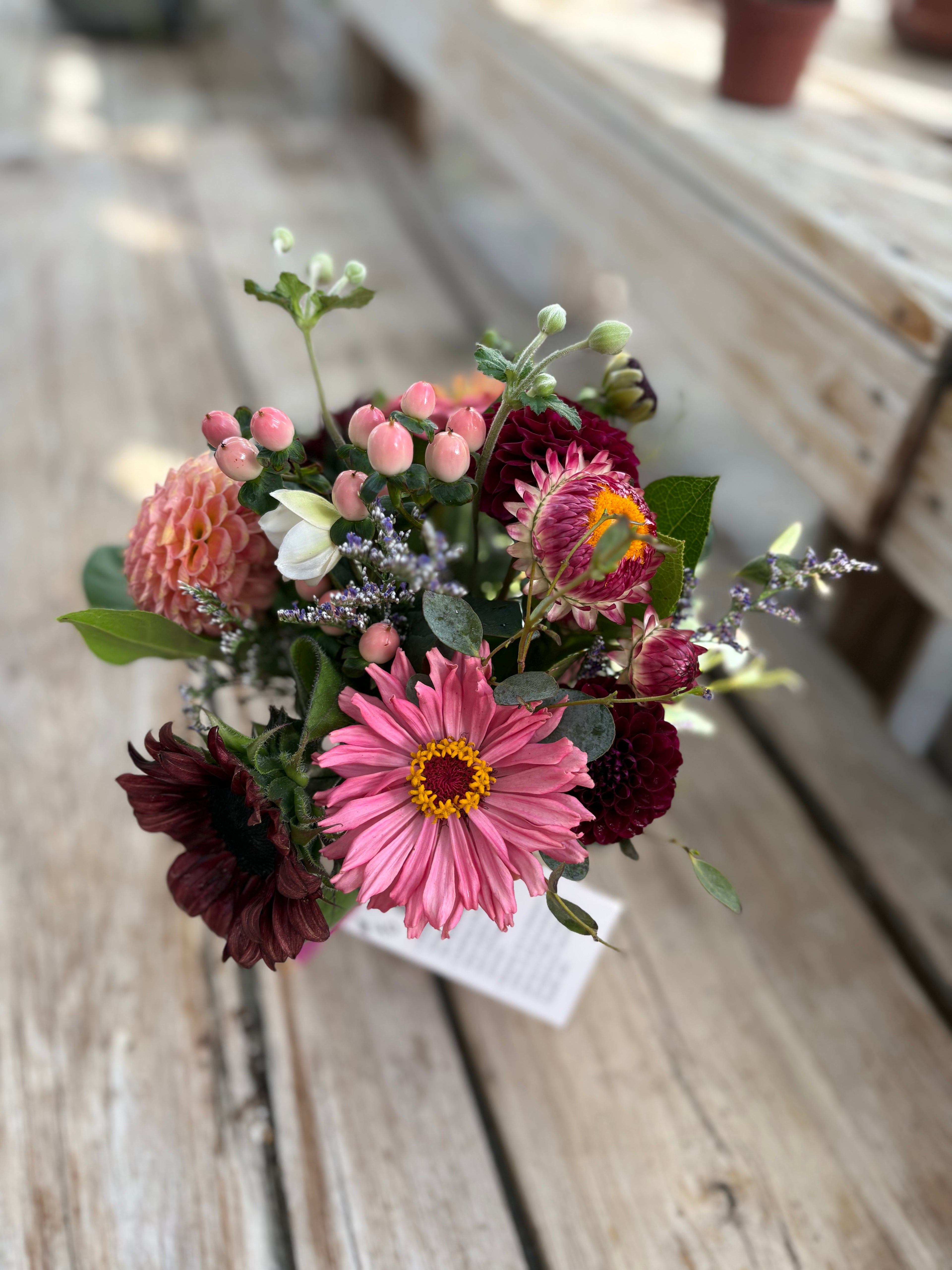 Self Checkout Flower Arrangement at The Greenhouse
