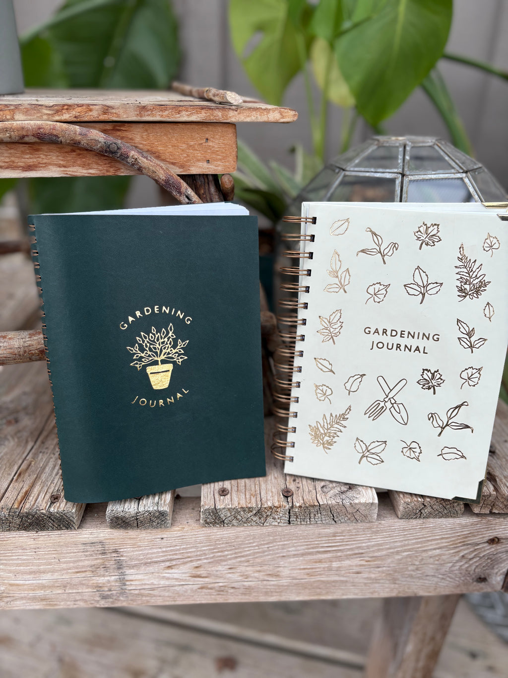 Leather Effect Favorite Gardening Journal Deep Green